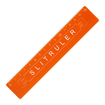 スリットルーラーP１５cm  品番：110200050 ロゴ オレンジマダー,固定も移動も自在にできる定規,ずれない定規,滑らない定規,non-slip ruler,レトロ,デザイン,シンプル,ユニーク,おしゃれ,上質,高級,丈夫,プレゼント,ギフト,贈り物,記念,祝い,ノベルティ,プロモーション,文具,文房具